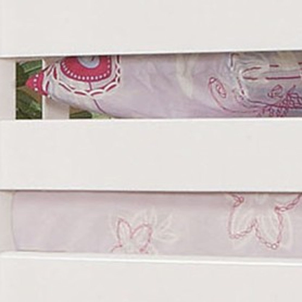 White Twin Over Twin Bunk Bed-3