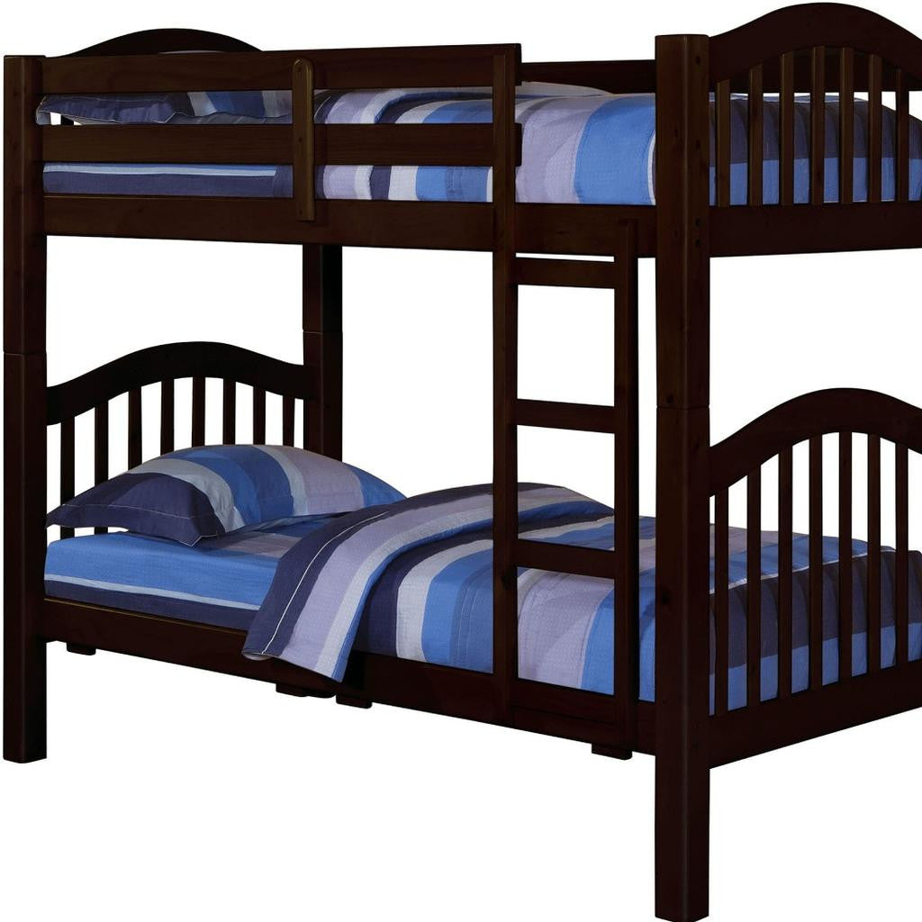 Espresso Twin Over Twin Bunk Bed-2