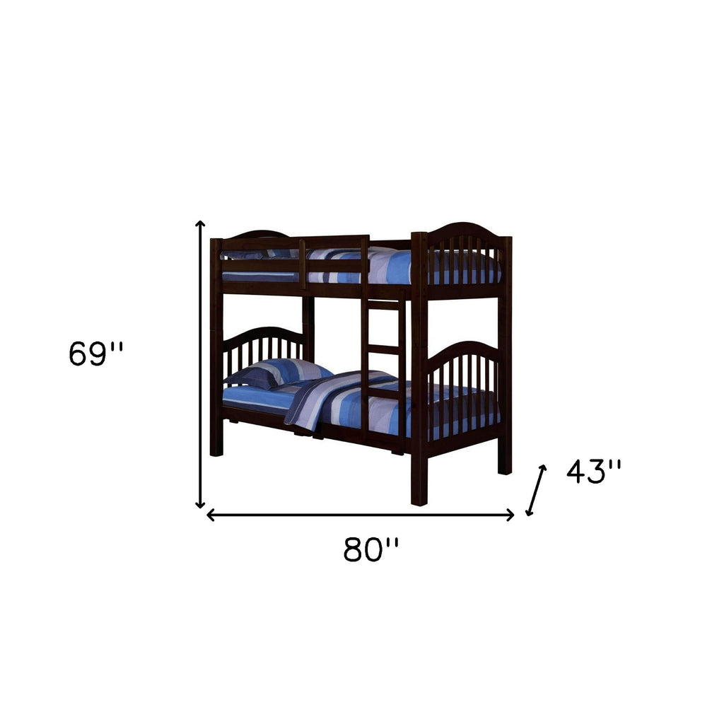 Espresso Twin Over Twin Bunk Bed-4
